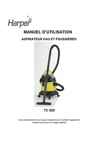 Notice HARPER TC820 Aspirateur