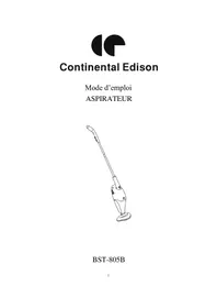 CONTINENTAL EDISON BST805G - Aspirateur