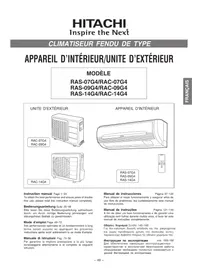 HITACHI RAC09G4 - Climatisation
