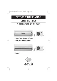 Notice ALPATEC CSM 21 Climatisation