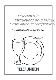 Notice TELEFUNKEN TLVSI1647DBA++ Lave-vaisselle
