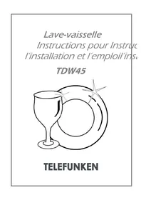 Notice TELEFUNKEN TDW45 Lave-vaisselle