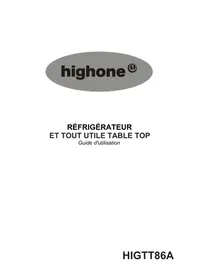HIGH ONE TT86A - Réfrigérateur