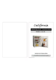 CALIFORNIA BC108 - Réfrigérateur