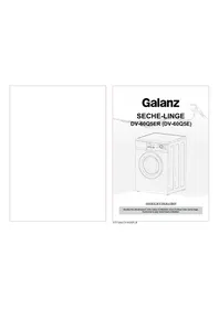 Notice Galanz DV60Q5ER Sèche-linge
