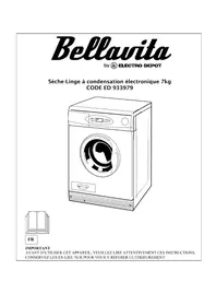 Notice BELLAVITA SL7 CEC SA Sèche-linge
