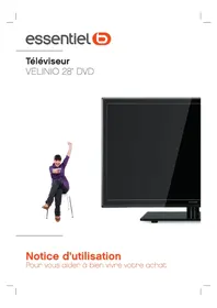 Notice ESSENTIELB VELINIO 28 DVD Télévision