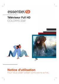 Notice ESSENTIELB COLORYS 23.6 Télévision