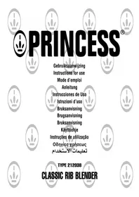 PRINCESS Classic Rib 212038 - Food Processor