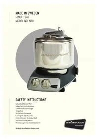 Notice Ankarsrum N30 Robot ménager