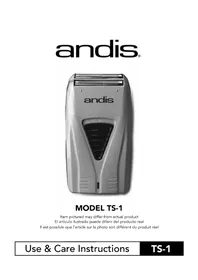 Notice Andis TS1 Rasoir