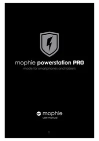 Notice Mophie POWERSTATION PRO Batería portátil