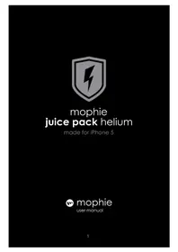 Notice Mophie JUICE PACK HELIUM FOR IPHONE 5(S) Bateria portátil