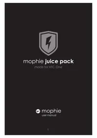 Notice Mophie JUICE PACK FOR HTC ONE Batería portátil