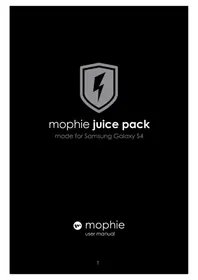 Notice Mophie JUICE PACK FOR GALAXY S4 Batería portátil