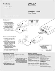 Notice PNY POWERPACK ST5100 Batterie portable
