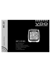 Notice VDO MC 2.0 WL Compteur