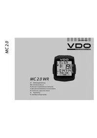 Notice VDO MC 2.0 WR Compteur