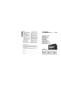 Notice First Austria FA5047 Ofen