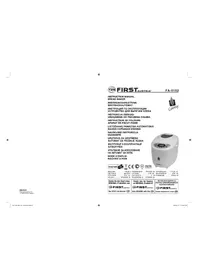 Notice First Austria FA5152 хлібопічка