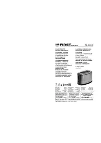 Notice First Austria FA53693 Toaster