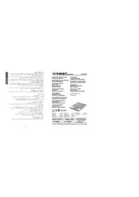 Notice First Austria FA6410 Balances de cuisine
