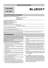 BLUESKY BLT 1205 - Machine à laver