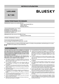 BLUESKY BLT 1005 - Machine à laver
