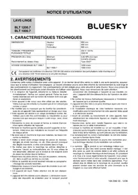 BLUESKY BLT 1000.7 - Machine à laver