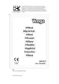 Notice Venga VG FT 2 Friteuse