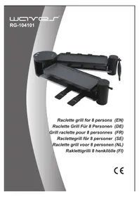 Notice WAVES RG104101 Fondue, raclette and wok appliance