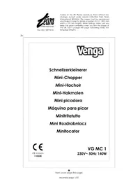 Notice Venga VG MC 1 Keukenmachine