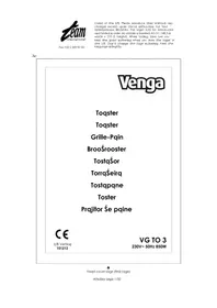 Notice Venga VG TO 3 Croque monsieur klem