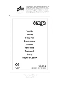 Notice Venga VG TO 2 Croque monsieur klem