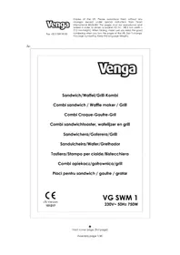 Notice Venga VG SWM 1 Croque monsieur klem