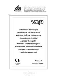 Notice Venga VG KS 1 Stofzuiger