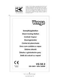 Notice Venga VG SIS 2 Strijkijzer