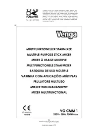 Notice Venga VG CMM 1 Mengpaneel