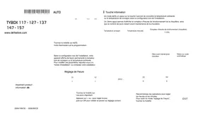 Notice DELTA DORE TYBOX 137 Thermostat