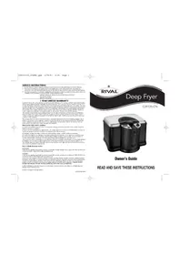 Notice Rival CZF725CN Friteuse