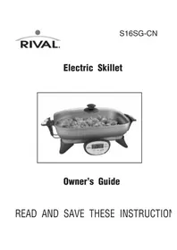 Notice Rival S16SGCN Appareil multi-cuisson