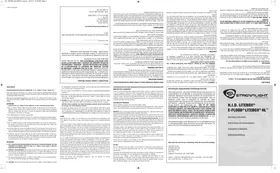 Notice Streamlight H.I.D. LITEBOX Lampe de poche