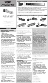Notice Princeton Tec LEAGUE Lampe de poche