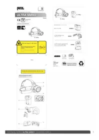 Notice Petzl ULTRA VARIO Lampe de poche
