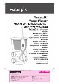 Notice Waterpik WP660 Brossette interdentaire