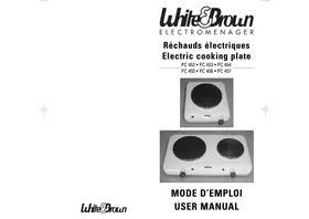 Notice WHITE AND BROWN PC 453 Cuisinière