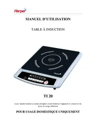 Notice HARPER TI20 Cuisinière