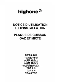 HIGH ONE TGA 4 I MK2 - Cuisinière