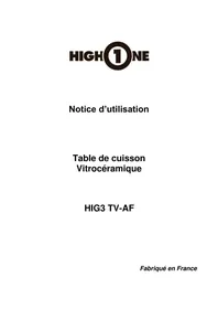 HIGH ONE HIG 3TVAF - Cuisinière