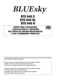 BLUESKY BTG 640 BL - Cuisinière